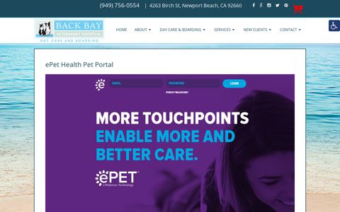 ePet Health Pet Portal | Back Bay Veterinary Hospital