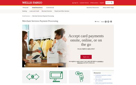 Merchant Services Accounts | Wells Fargo