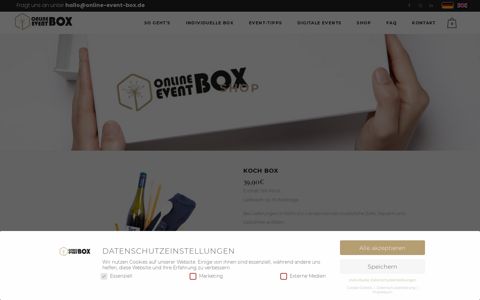 Koch Box | Deine Online Event Box