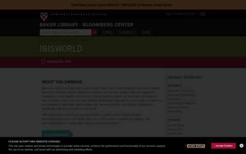 IBISWorld | IBIS World; Industry Wizard | Baker Library ...