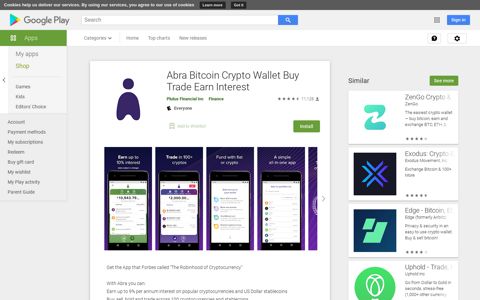 Abra Bitcoin Crypto Wallet Buy Trade Earn Interest - Apps on ...