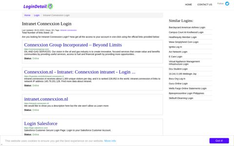 Intranet Connexxion Login Connexxion Group Incorporated ...