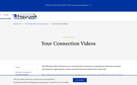 Your Connection Videos | Fredonia.edu