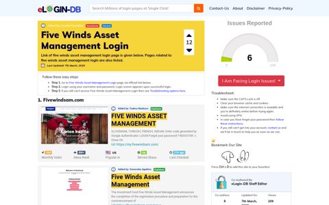 Five Winds Asset Management Login