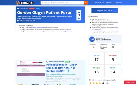 Garden Obgyn Patient Portal