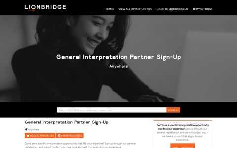 General Interpretation Partner Sign-Up - Careers at Lionbridge