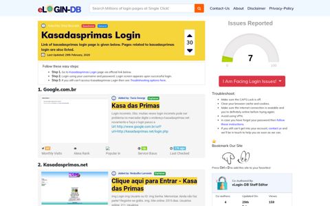 Kasadasprimas Login - A database full of login pages from all ...