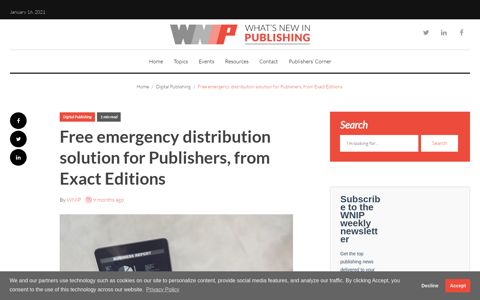 Free emergency distribution solution for Publishers, from ...