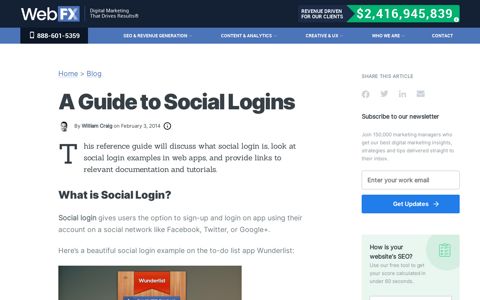 A Guide to Social Logins - WebFX