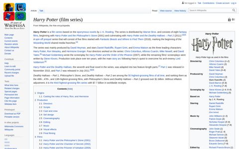 Harry Potter (film series) - Wikipedia