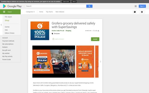 Grofers-grocery delivered safely with SuperSavings - Apps on ...