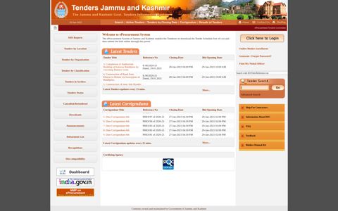 eProcurement System Government of Jammu And Kashmir