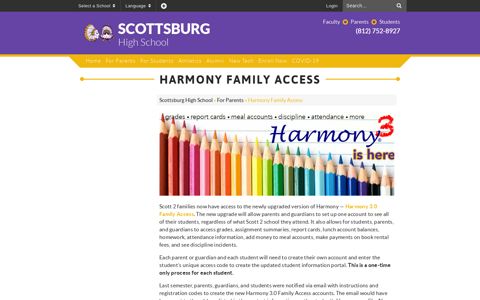 Harmony Family Access - Scottsburg High School