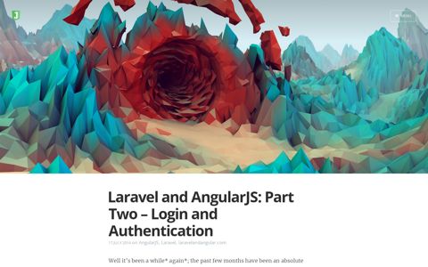 Laravel and AngularJS: Part Two – Login and Authentication
