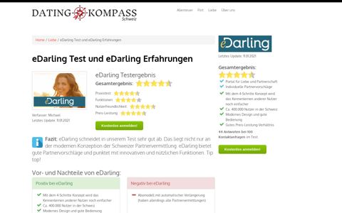 eDarling - Dating-Kompass.ch