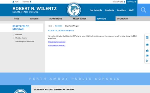 ID Portal/ Rapid Identity - Perth Amboy Public Schools