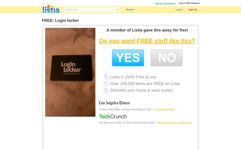 Free: Login locker - Other Computer Items - Listia.com ...