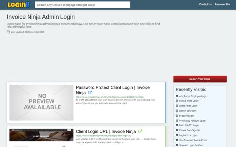 Invoice Ninja Admin Login - Loginii.com