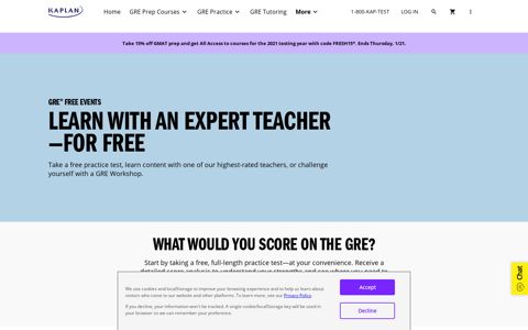 Free Online GRE Practice Tests & Events | Kaplan Test Prep