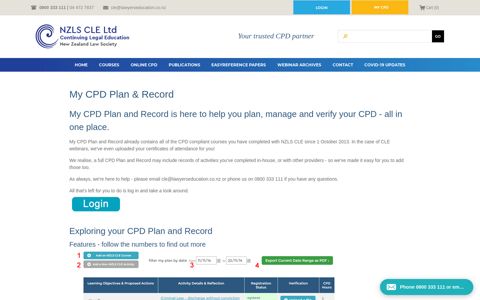My CPD Plan & Record - NZLS CLE