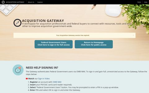 Login | Acquisition Gateway - GSA
