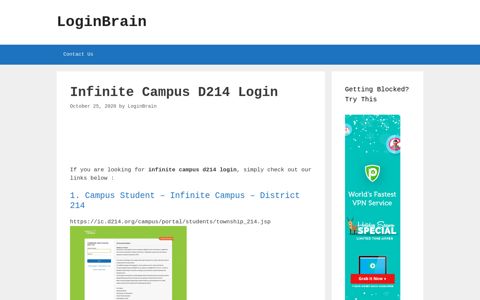Infinite Campus D214 - Campus Student - Infinite Campus ...