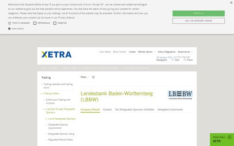 Landesbank Baden-Württemberg (LBBW) - Deutsche Börse Xetra