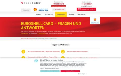 EuroShell Card – Fragen und Antworten | FLEETCOR.AT
