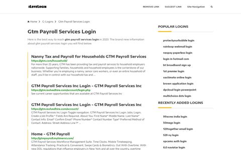 Gtm Payroll Services Login ❤️ One Click Access - iLoveLogin