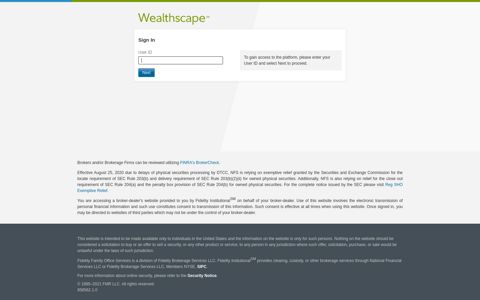 Wealthscape Login