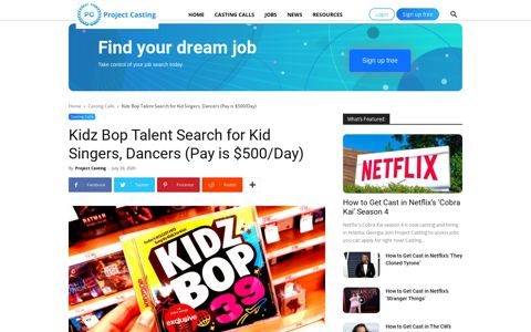 Kidz Bop Talent Search for Kid Singers, Dancers (Pay is $500 ...