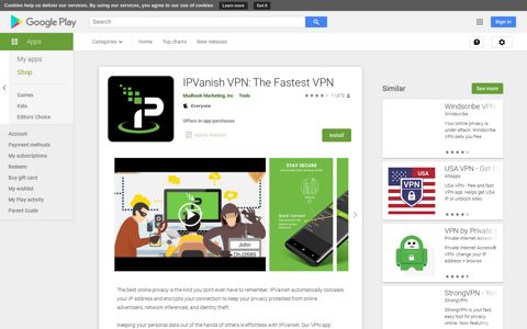 IPVanish VPN: The Fastest VPN - Apps on Google Play