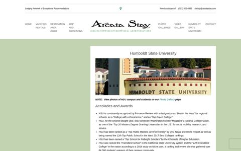 About Humboldt State University - Arcata Stay