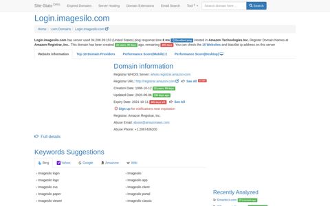 Login.imagesilo.com | 336 days left - Site-Stats .ORG