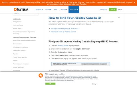 How to Find Your Hockey Canada ID - TeamSnap Playbook
