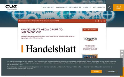 Handelsblatt Media Group to implement CUE