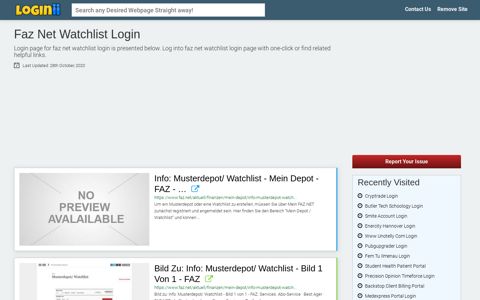 Faz Net Watchlist Login - Loginii.com