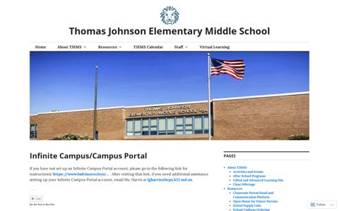 Infinite Campus/Campus Portal – Thomas Johnson ...