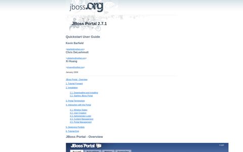 JBoss Portal 2.7.1