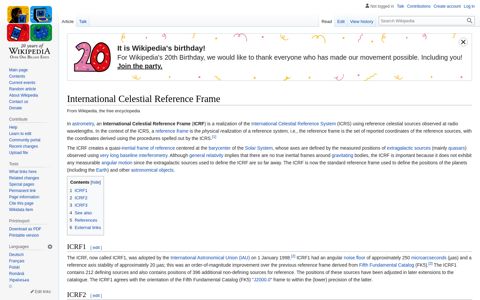 International Celestial Reference Frame - Wikipedia