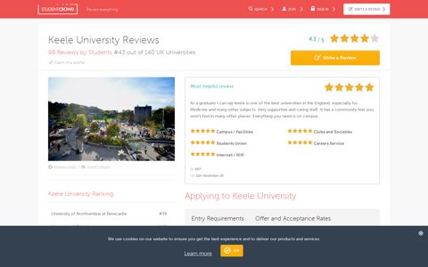 Keele University Reviews and Ranking - StudentCrowd