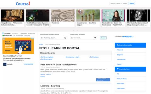 Fitch Learning Portal - 12/2020 - Coursef.com