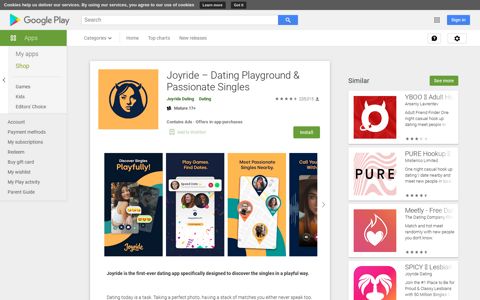 Joyride – Dating Playground & Passionate Singles - Apps on ...