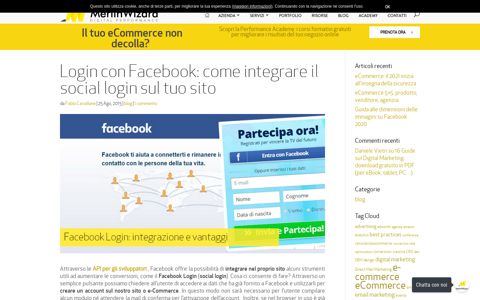 Login con Facebook: come integrare il social login sul tuo sito