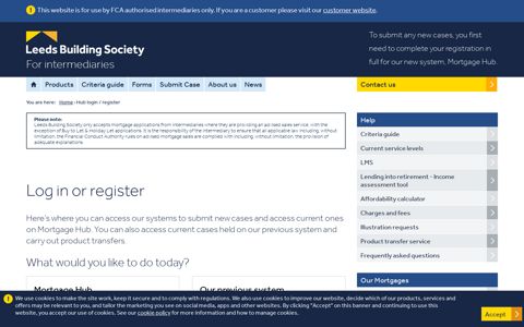 Login or register | Intermediary Services | Leeds Building Society