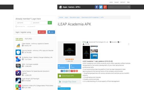 iLEAP Academia APK version 1.1 | apk.plus