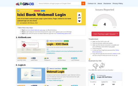 Icici Bank Webmail Login - A database full of login pages from ...