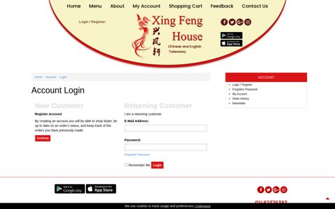 Account Login|Xing Feng House-625 Holderness Road, Hull