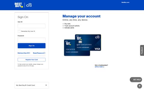 My Best Buy® Credit Card: Log In or Apply