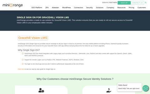 Single Sign On(SSO) solution for Gracehill Vision LMS ...